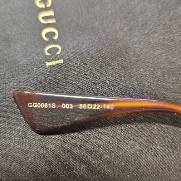 GUCCI Green/Red Round Frame Sunglasses – New main image 5